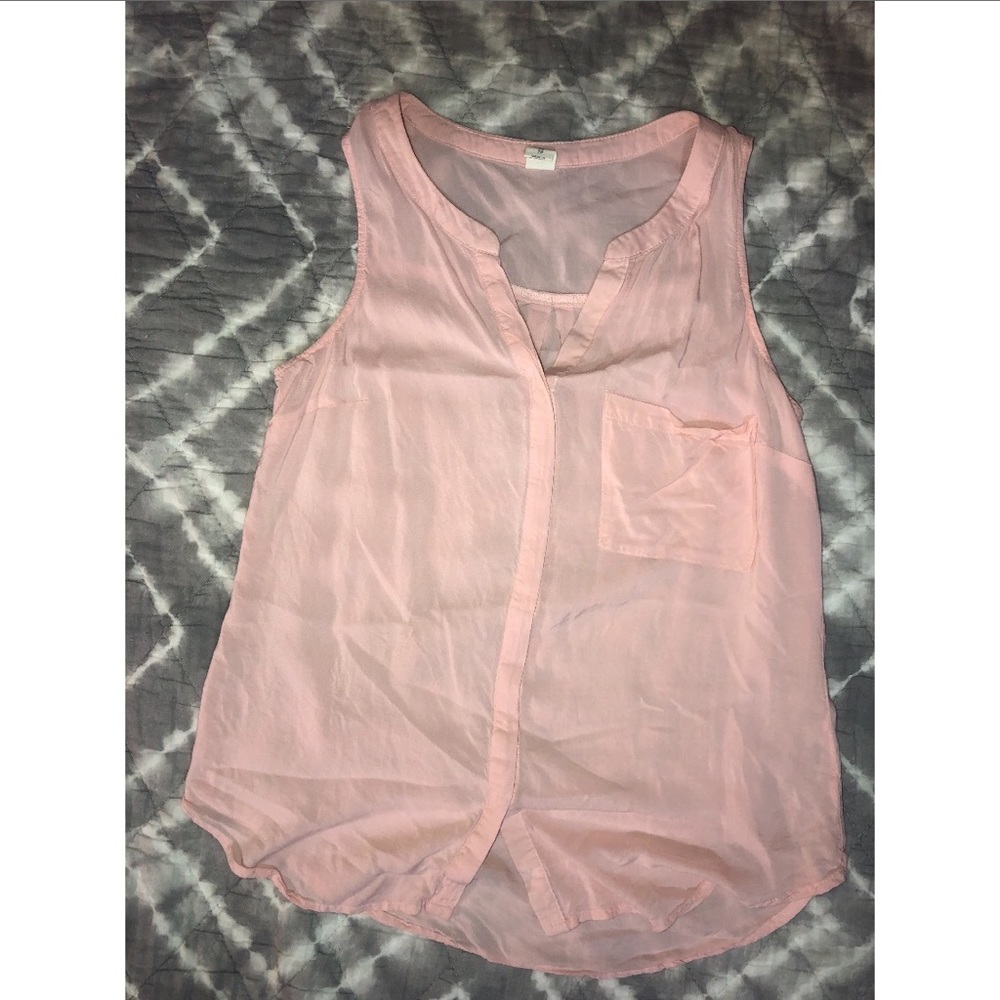 Pink Sleeveless Top